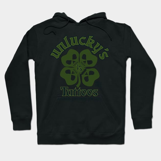 Unlucky's Tattoo Hoodie by MonkeyBoyProd